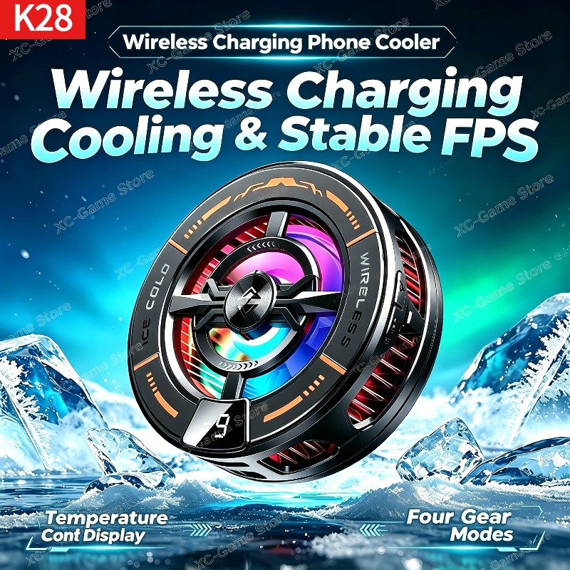Gaming Accessories For Room - K28 자기 반도체 휴대폰 쿨러(무선 고속
