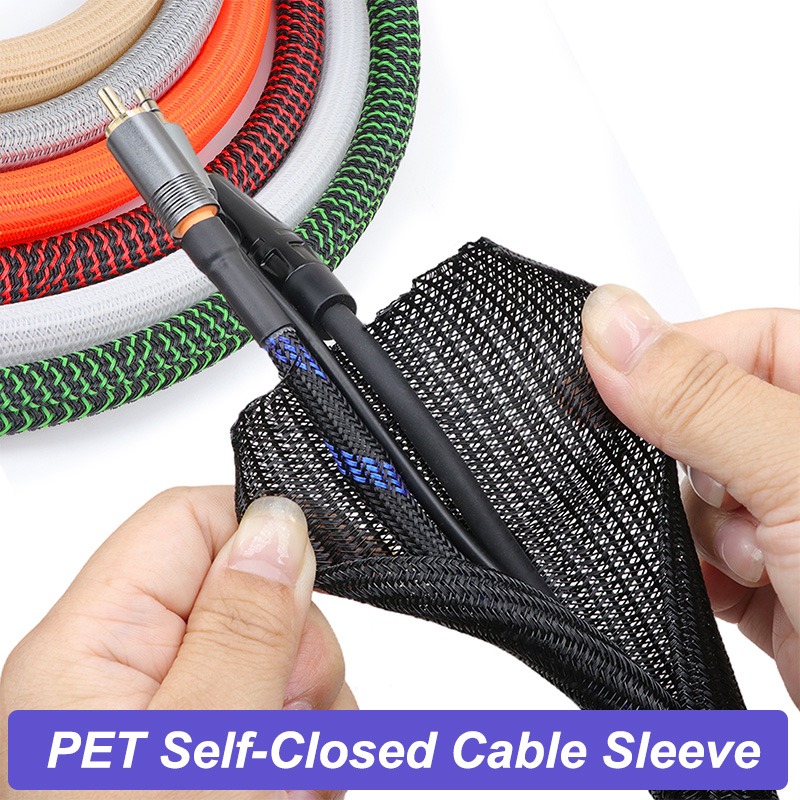 Cable Sleeve Braided - 7가지 색상 3~32mm 확장형 브레이드 슬리브