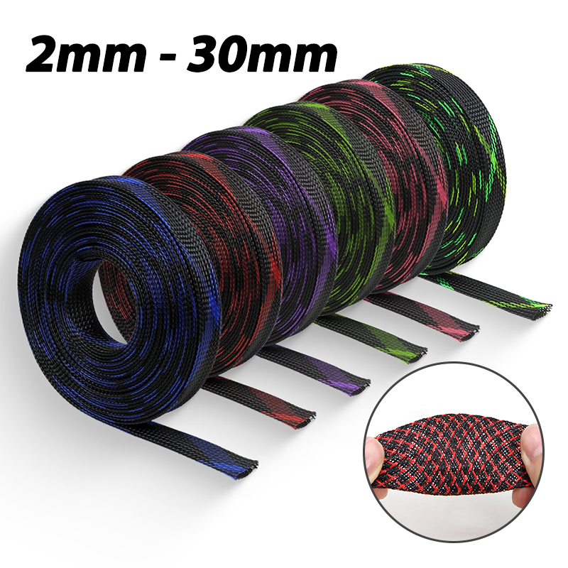 Cable Sleeve Braided - 5M PET 절연 케이블 슬리브 2