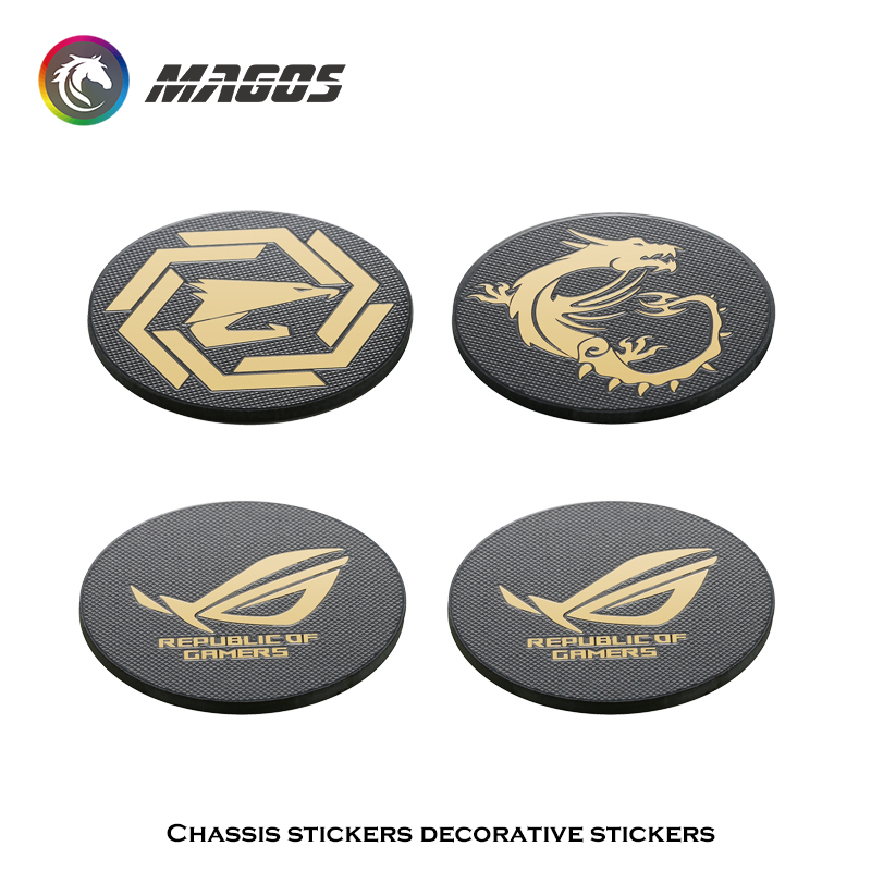 Gaming Accessories For Room - 컴퓨터 케이스 팬 금속 스티커 ROG