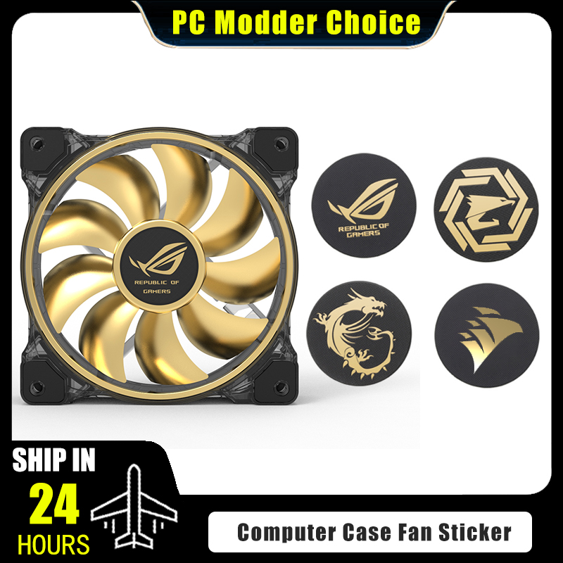 Gaming Accessories For Room - 컴퓨터 케이스 팬 로고 스티커, ROG