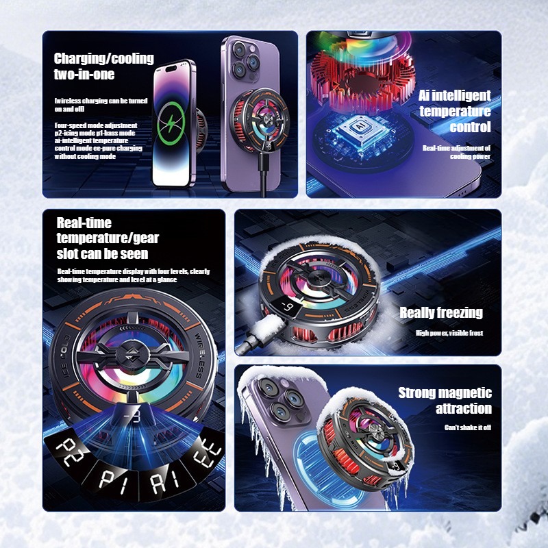 K28 자기 반도체 휴대폰 쿨러(무선 고속 충전기 포함 - Gaming Accessories For Room 리뷰 및 가격