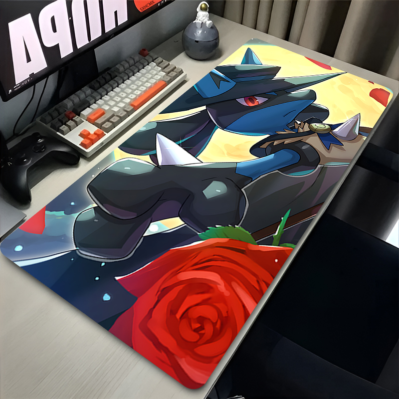 마우스 패드 멋진 애니메이션 P-포켓몬 루카리오 마우스 - Gaming Accessories Desktop 리뷰 및 가격