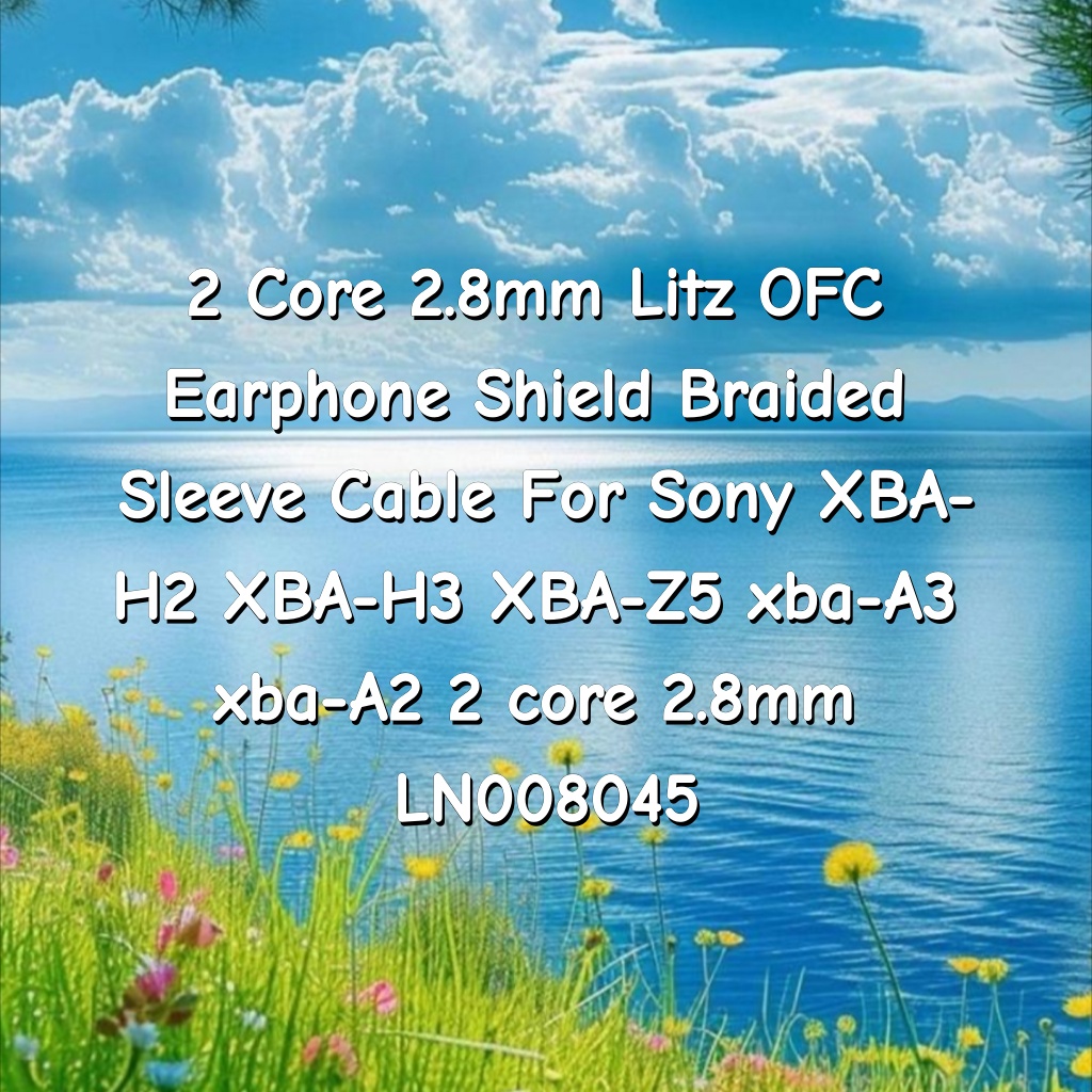 소니 XBA-H2 XBA-H3 XBA-Z5 xba-A3 - Cable Sleeve Braided 리뷰 및 가격
