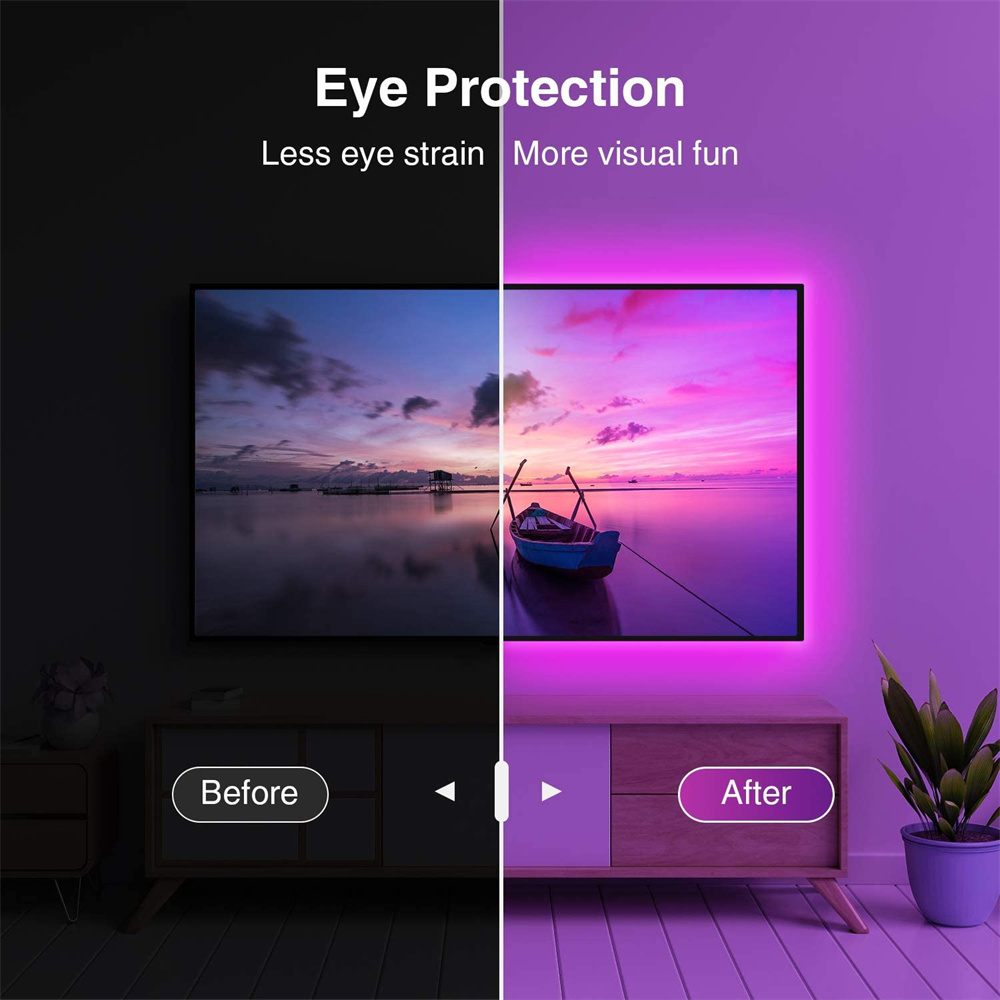 RGB5050 TV LED 백라이트 앱 리모컨 USB  - Gaming Accessories Bedroom 리뷰 및 가격