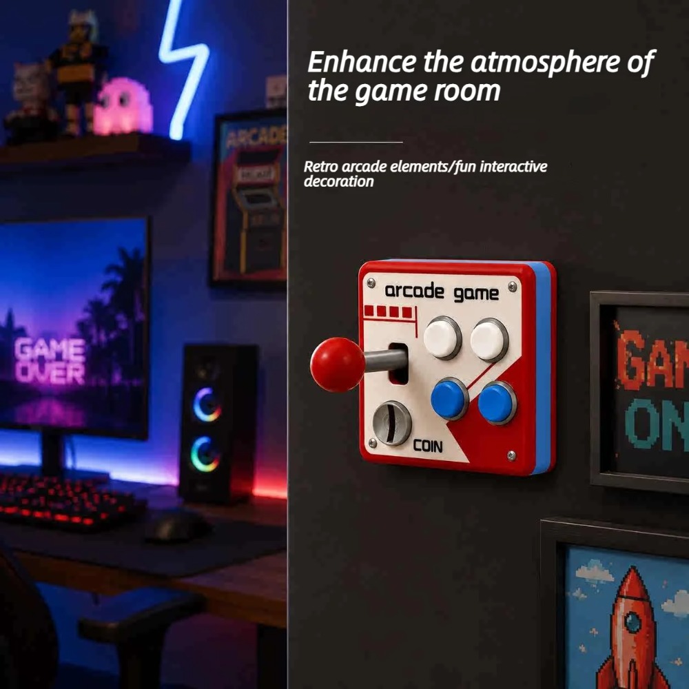 레트로 아케이드 조이스틱 스위치 플레이트 커버, 펀치프 - Gaming Accessories Bedroom 리뷰 및 가격
