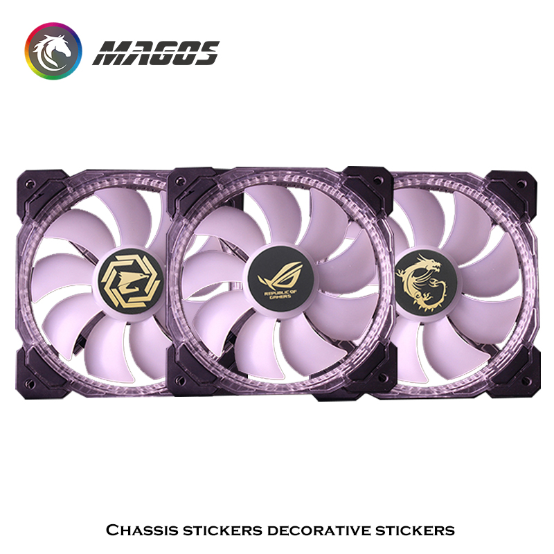 컴퓨터 케이스 팬 금속 스티커 ROG MSI AORUS - Gaming Accessories For Room 리뷰 및 가격