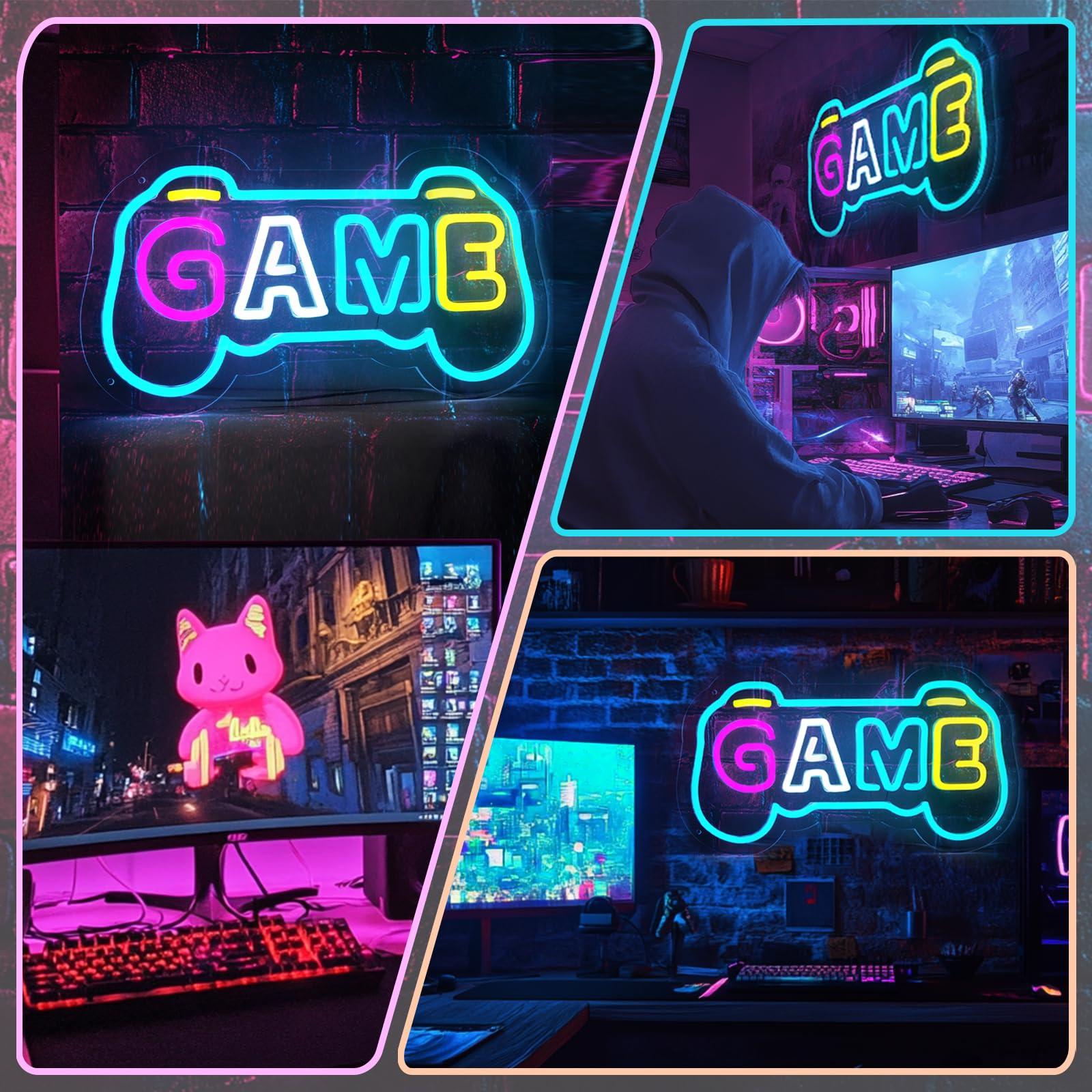게이머룸 장식용 게임 네온사인, 게임패드 모양 USB  - Gaming Accessories Boys 리뷰 및 가격