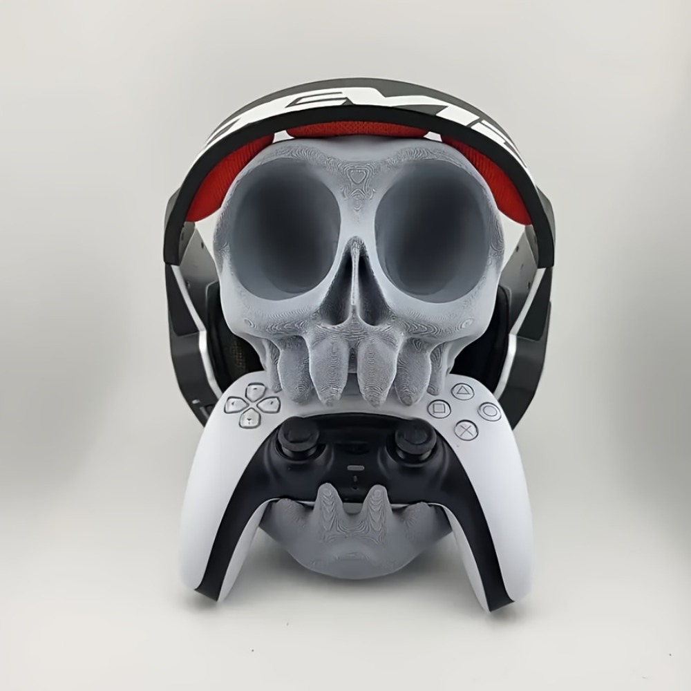 해골 모양 컨트롤러 스탠드 헤드폰 홀더 2-in-1 게 - Gaming Accessories For Room 리뷰 및 가격