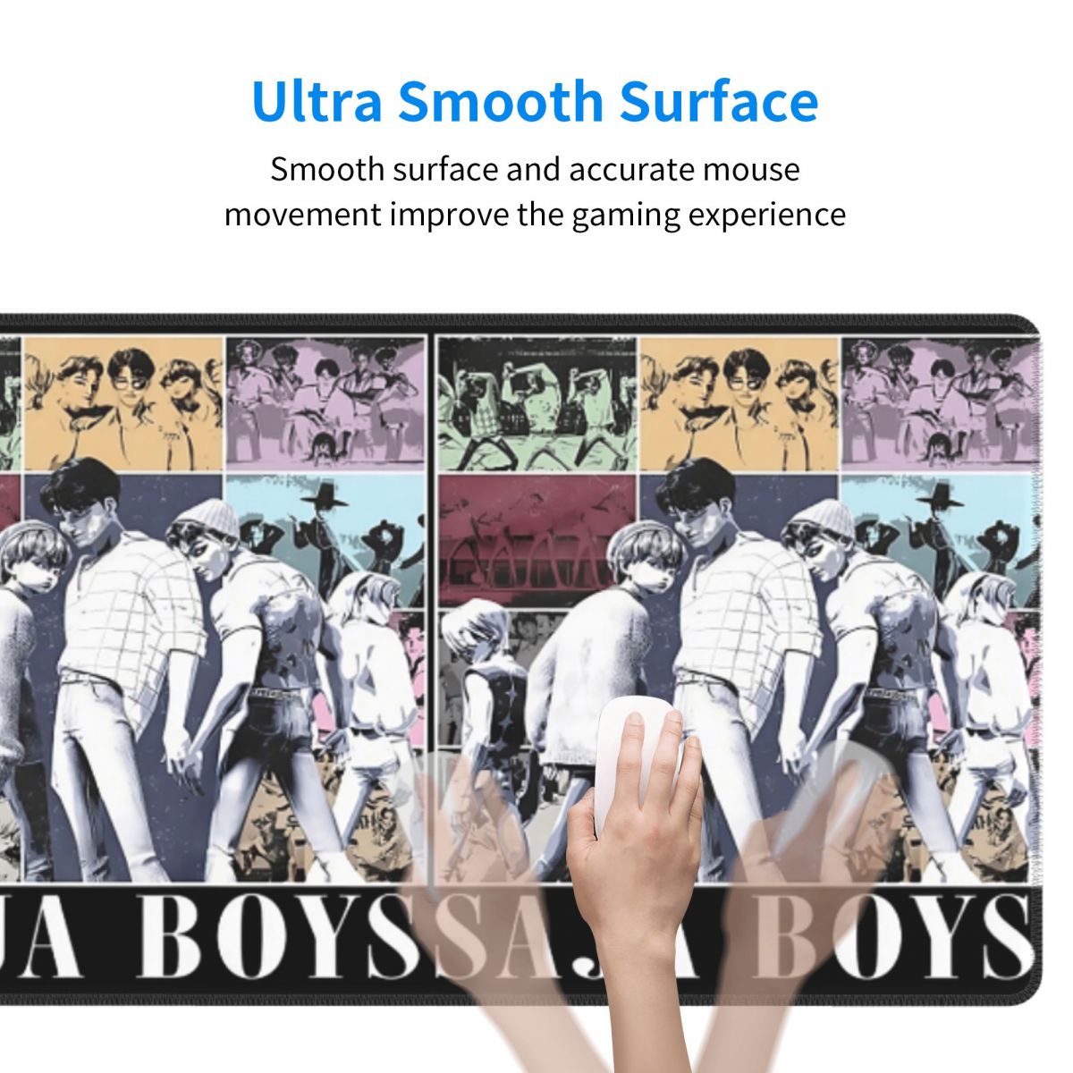 대형 마우스 패드 사자 보이즈 뮤직 밴드 Kpop 게이 - Gaming Accessories Boys 리뷰 및 가격