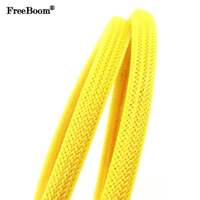 전기 케이블용 노란색 PET 브레이드 슬리브, 고밀도  - Cable Sleeve Braided 리뷰 및 가격