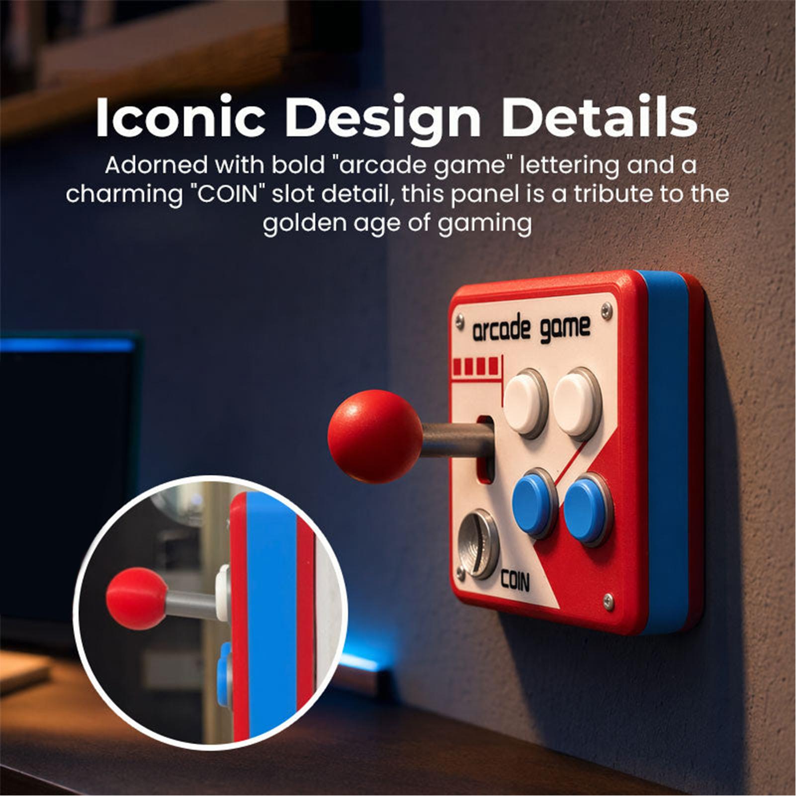 창의적인 레트로 아케이드 게임 조명 스위치 커버, 레트 - Gaming Accessories For Room 리뷰 및 가격