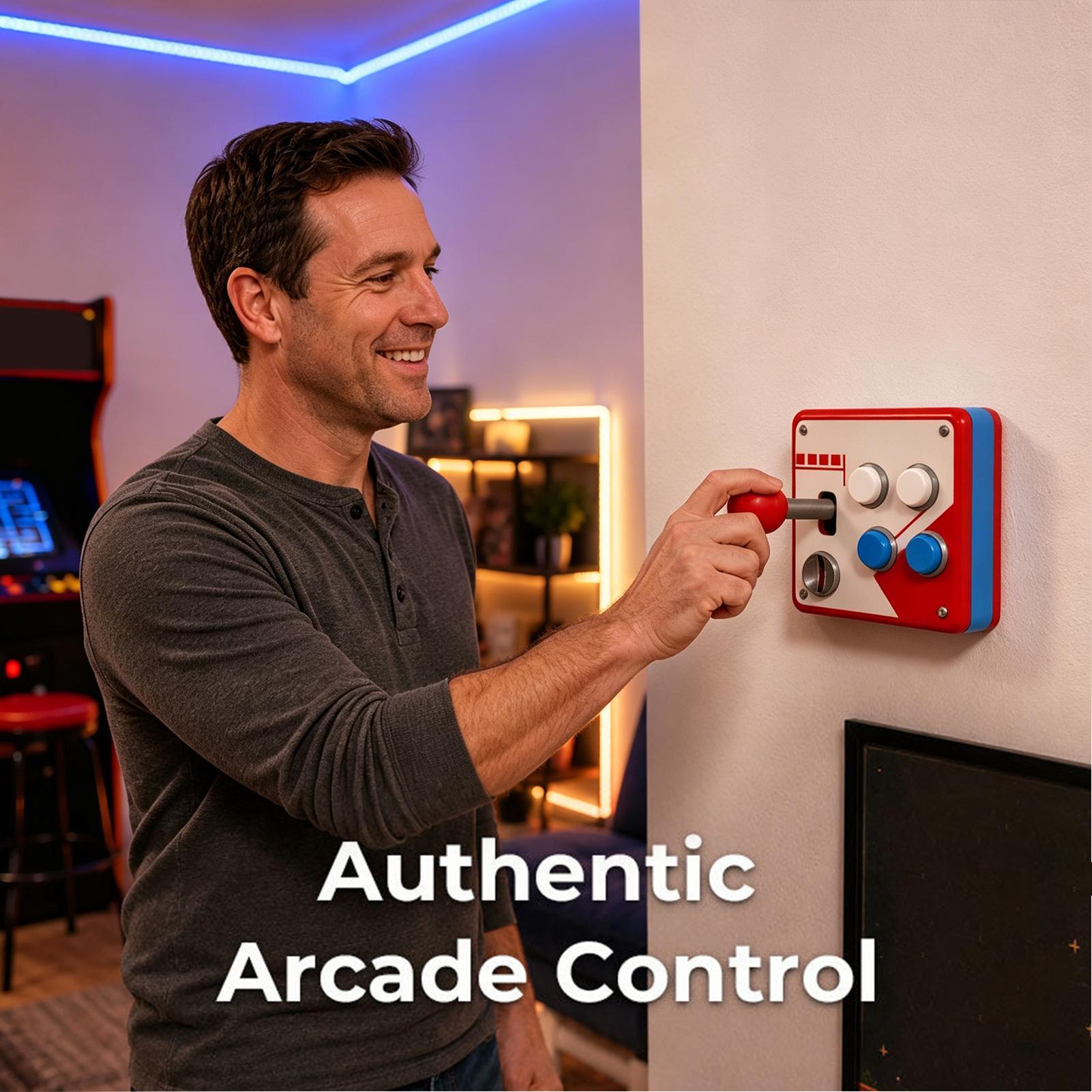 창의적인 레트로 아케이드 게임 조명 스위치 커버, 레트 - Gaming Accessories For Room 리뷰 및 가격