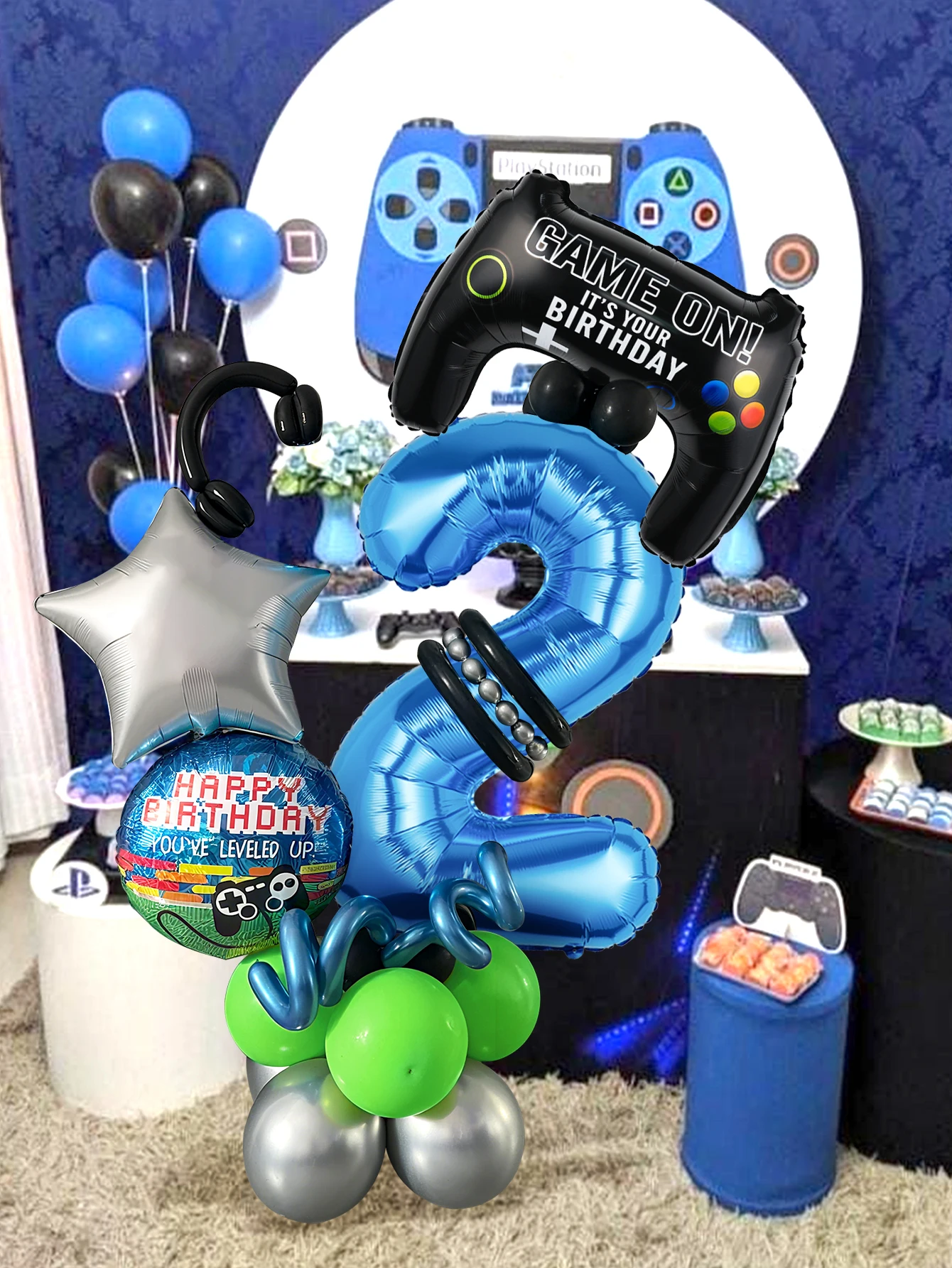 32개 게임 테마 생일 숫자 풍선 키트 게이머 풍선 게 - Gaming Accessories Boys 리뷰 및 가격