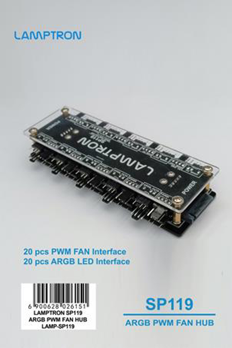 LAMPTRON 20-웨이 ARGB PWM 팬 허브 S - Gaming Hardware And Accessories 리뷰 및 가격