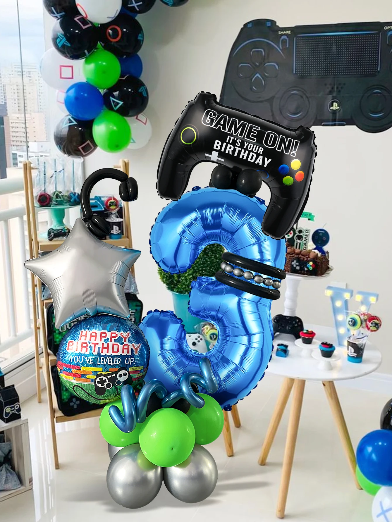 32개 게임 테마 생일 숫자 풍선 키트 게이머 풍선 게 - Gaming Accessories Boys 리뷰 및 가격